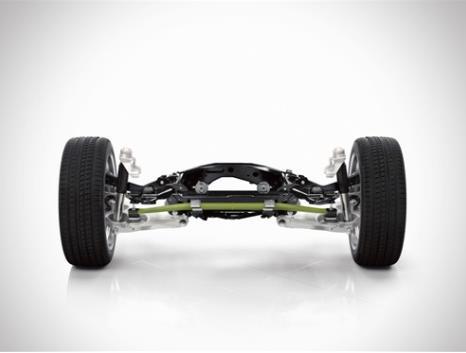 The rear axle of the new Volvo XC90 features a new transverse leaf spring, made of lightweight composite material. BENTELER-SGL mass-produces the composite leaf springs for the rear suspension using Loctite Matrix resin from Henkel. 

